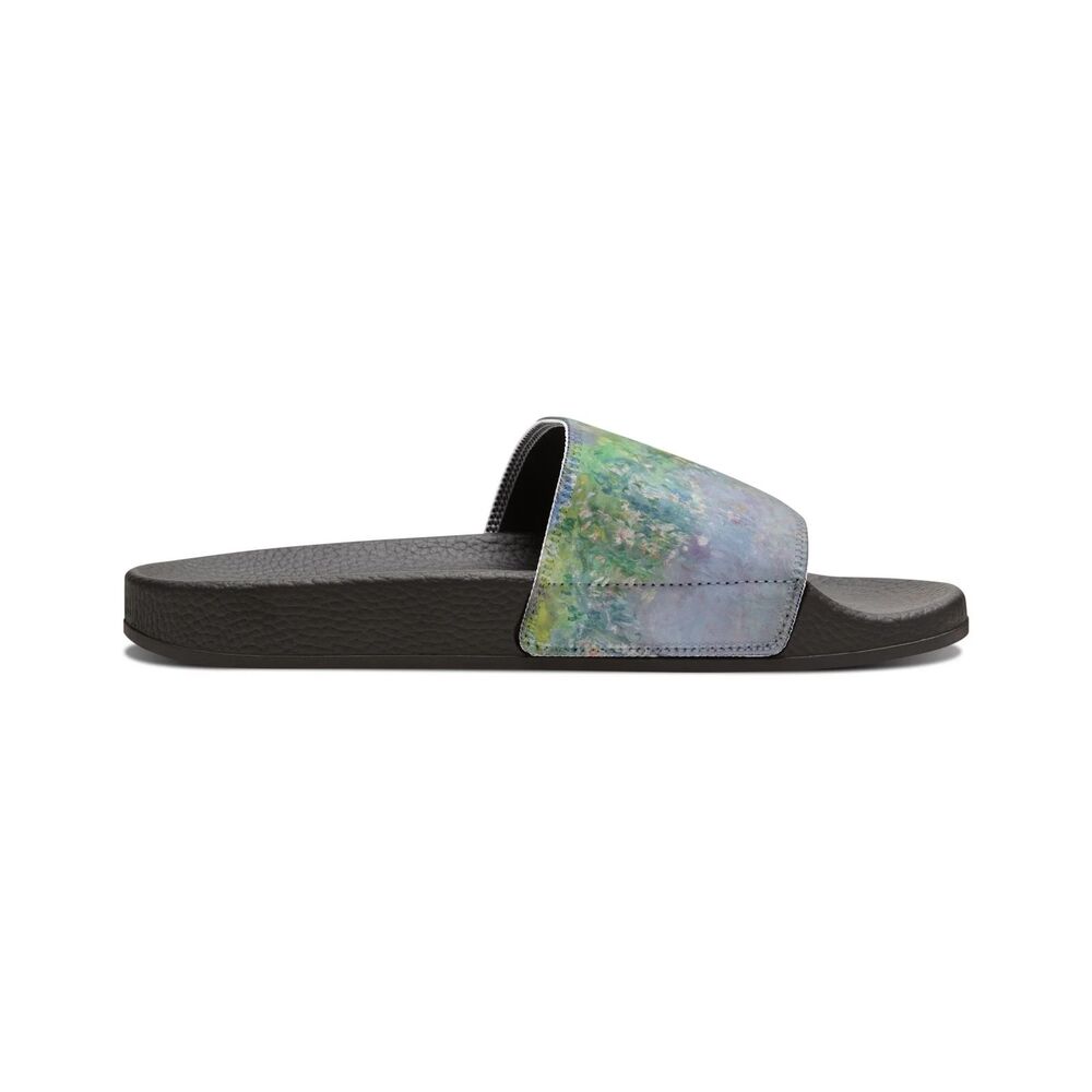NEW Wisteria Women Floral Black Removable Strap Water Friendly Pool Slide Sandal - Picture 3 of 7